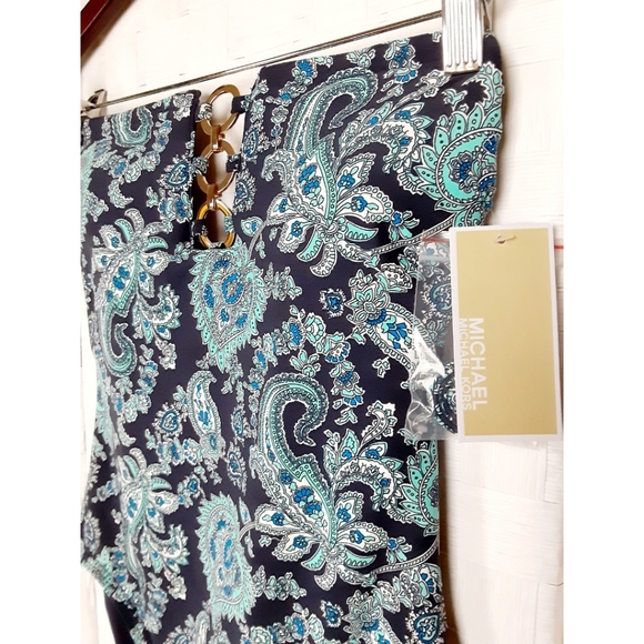 MICHAEL Michael Kors Bandeau Paisley Swimsuit - Picture 16 of 16